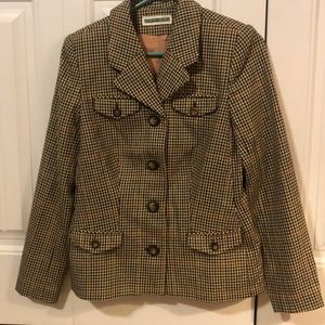 Houndstooth blazer